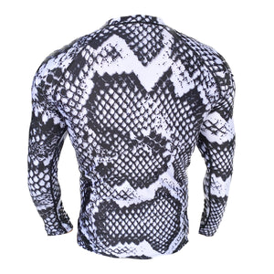 RASHGUARD LS PYTHON WHITE