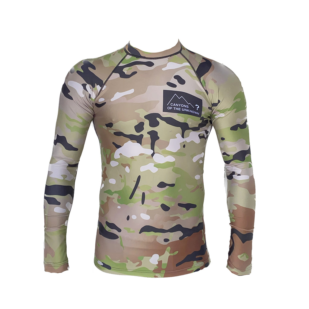 RASHGUARD LS CAMO GREEN