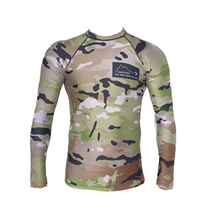 RASHGUARD LS CAMO GREEN