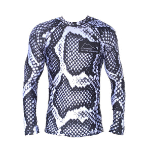 RASHGUARD LS PYTHON WHITE